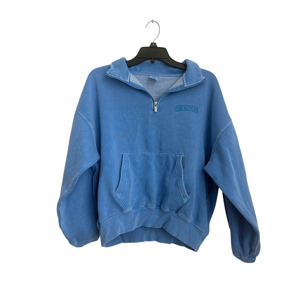 Victoria’s Secret PINK Teal Wash Oversized Pullover Size Small
